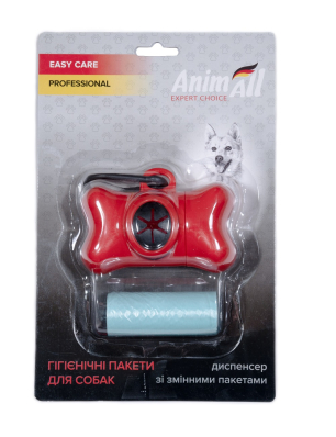 AnimAll Диспенсер зі змінними пакетами, червоний