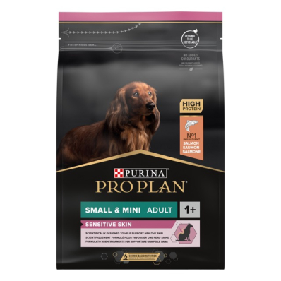 Pro Plan Dog Adult Small & Mini Sensitive Skin Сухий корм з м'ясом лосося для дорослих собак малих і карликових порід