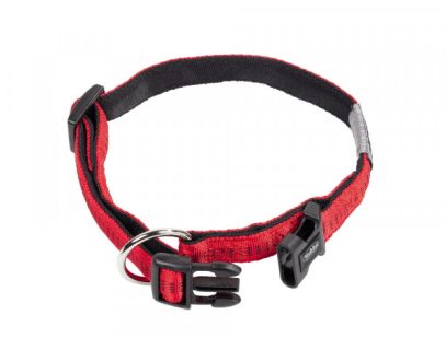 Nobby Soft Grip Collar Нейлоновий нашийник з м'якою підкладкою для собак, червоний