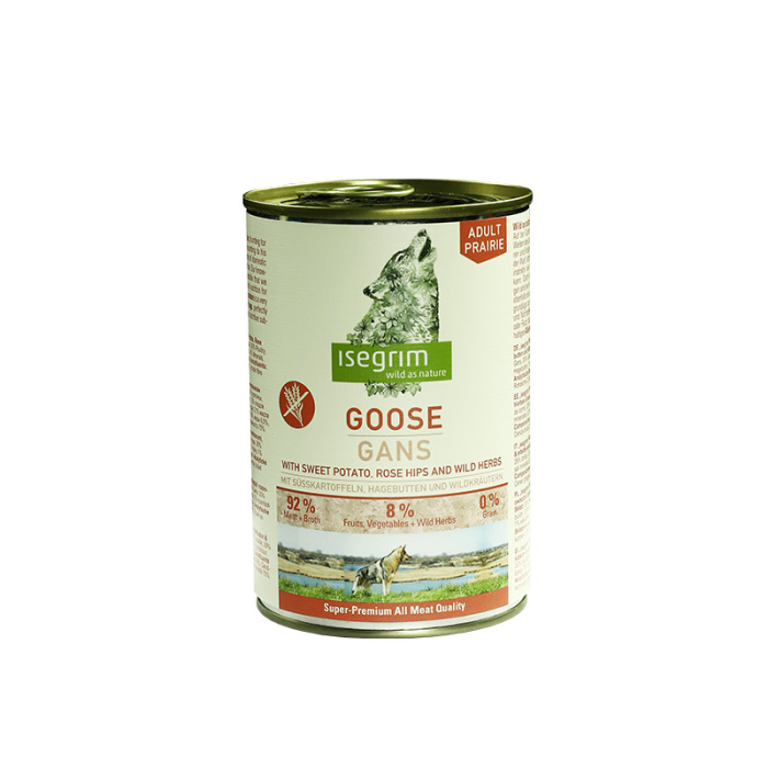 Isegrim Goose with Sweet Potato Rose Hip & Wild Herbs - вологий корм гуска з солодкою картоплею, шипшиною та дикими травами для собак