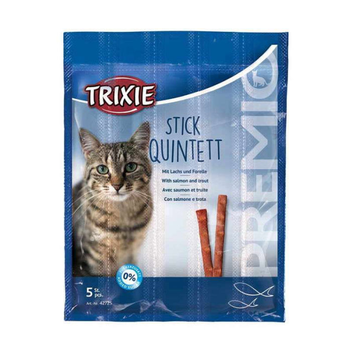 Trixie Premio Stick Quintett з лососем і фореллю для котів