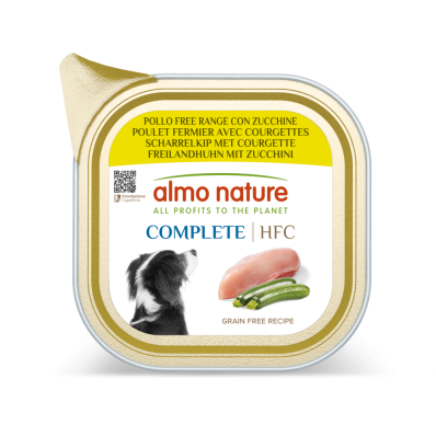 Almo Nature HFC Dog Complete Паштет з куркою вільного вигулу та цукіні для собак
