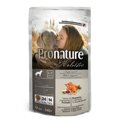 Pronature Holistic Dog Turkey & Cranberries Сухий корм з індичкою для собак