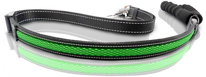 AnimAll LED Повідець регульований, зелений