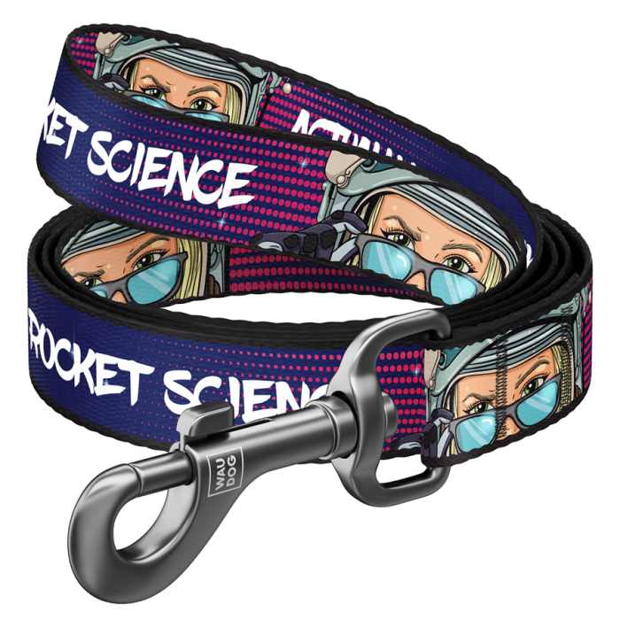 Collar WAUDOG Nylon Повідець для собак нейлоновий "Космос. Ракетобудування"