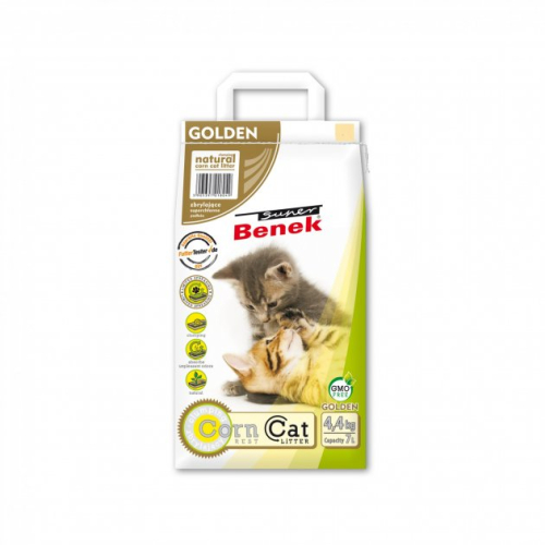 Super Benek Кукурудзяний наповнювач для котячого туалету - золотий