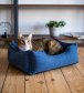 Harley and Cho Dreamer Denim Velvet Лежак для собак і котів, фото 12