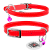 Collar WAUDOG Glamour Нашийник для котів шкіряний з QR паспортом, червоний, фото 2