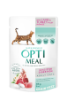 Optimeal Adult Cats Sensitive Digestion Lamb & Turkey Беззерновий влажный корм для кошек с чувствительным пищеварением с ягненком и филе индейки в соусе