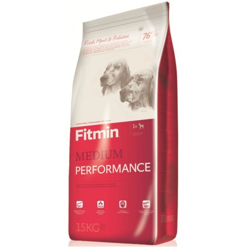 Fitmin Dog Medium Performance - повноцінний висококалорійний сухий корм для дорослих собак середніх порід, фото 2