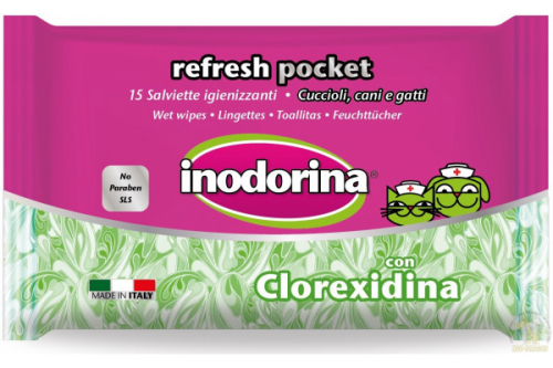 Inodorina Refresh Clorexidina Серветки дезинфікуючі з хлоргексидином