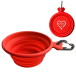 1st Choice Collapsible Silicone Pet Bowl Складана миска для собак та котів, червона, 0,375 л