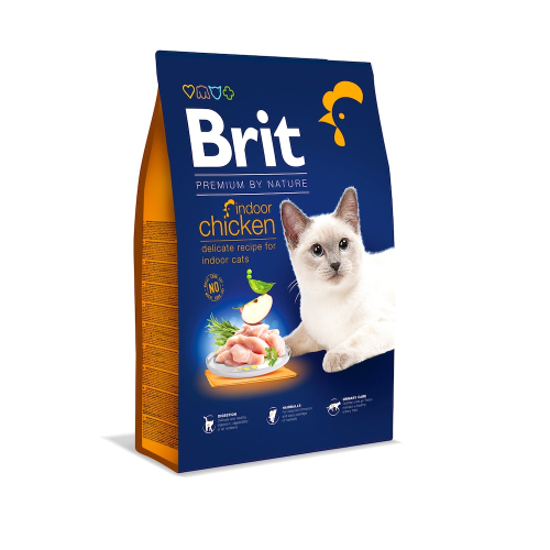 Brit Premium by Nature Cat Indoor Chicken Сухий корм для котів без доступу на вулицю, фото 3