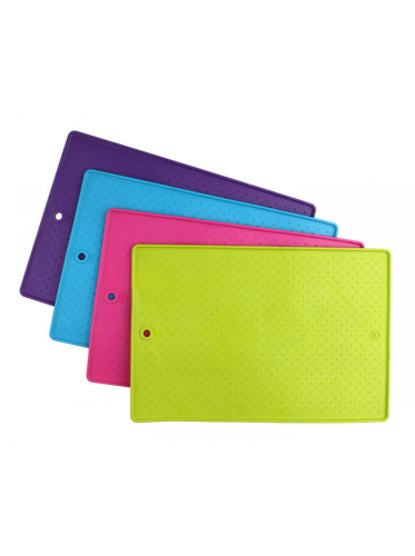 Dexas Pet Bowl Grippmat - Килимок антиковзаючий під миску, для собак і котів 43х57 см, зелений, фото 3