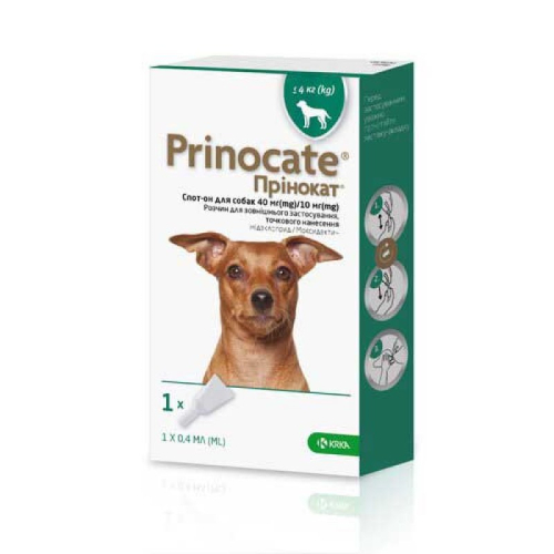 KRKA Prinocate for dogs - Протипаразитарні краплі для собак