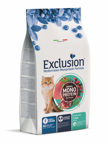 Exclusion Noble Grain Cat Sterilized Tuna - сухой корм с тунцем для взрослых стерилизованных кошек всех пород