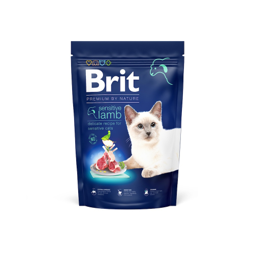Brit Premium by Nature Cat Sensitive Lamb Сухой корм для кошек с чувствительным пищеварением, фото 2