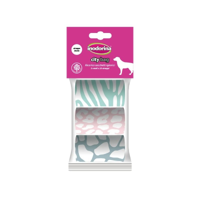 Inodorina City bag пакетики для прибирання, кольорові