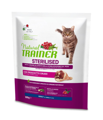 Trainer Natural Adult Sterilised with dry-cured ham - сухой корм для взрослых стерилизованных кошек