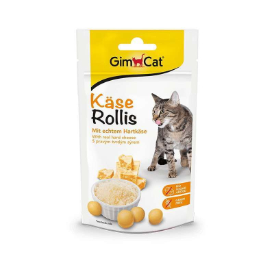GimCat Kase-Rollis - Вітамінізовані ласощі з сиром для котів