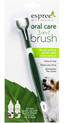 ESPREE Oral Care 3 in 1 Brush - Зубна щітка для собак