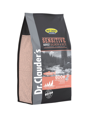 Dr.Clauder's Sensitive Adult Salmon & Rice для дорослих собак усіх порід з чутливим травленням